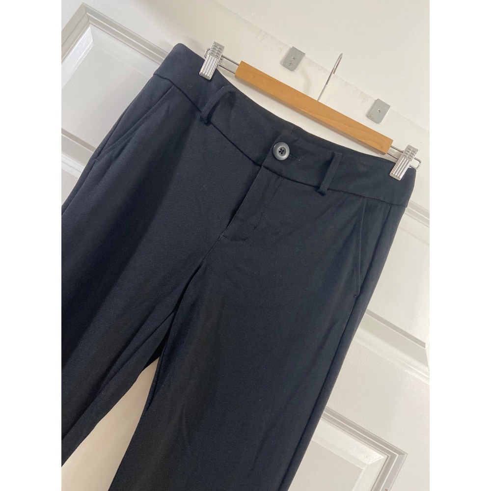 Cabi Black Ponte Knit Trousers Straight Leg Dress Pants Style 3202R Womens 6